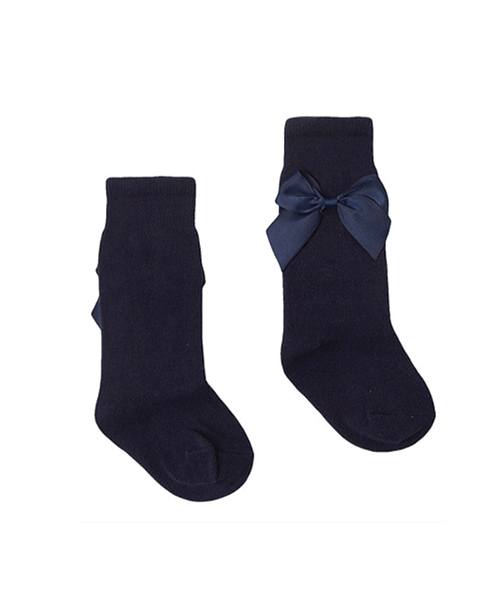 Poppy-rose-boutique--Newness-baby-bow-socks-navy