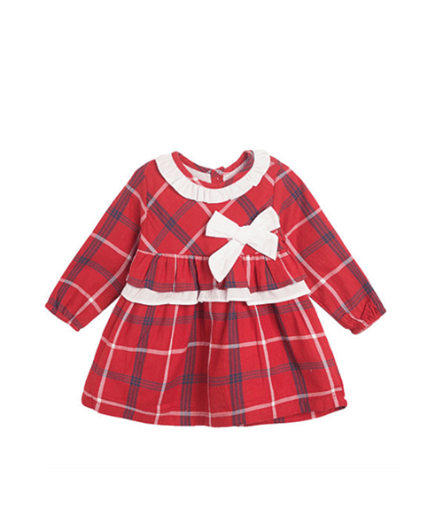 Poppy-rose-boutique-Newness-baby-girls-tartan-dress-with-white-bow