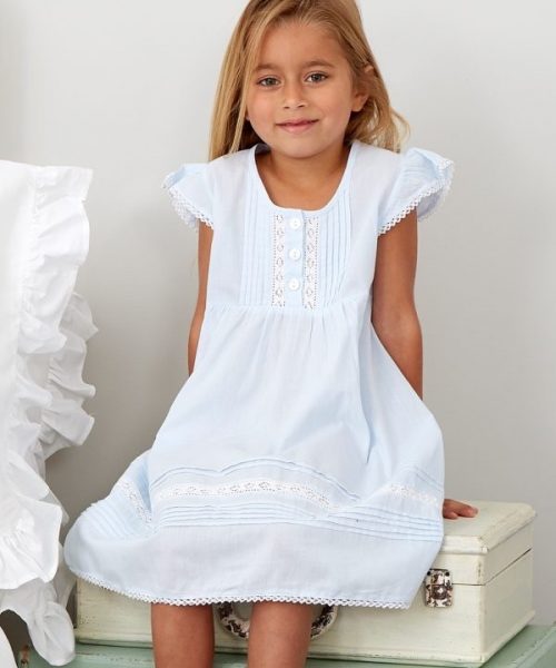 blue pintuck nightdress